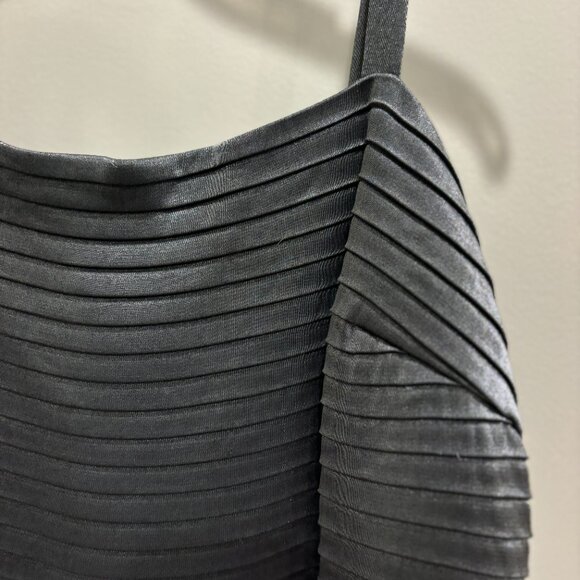 R&M Richards Gun Metal Gray, spaghetti-straps, Short Party/Cocktail Dress sz 16P - Picture 4 of 8